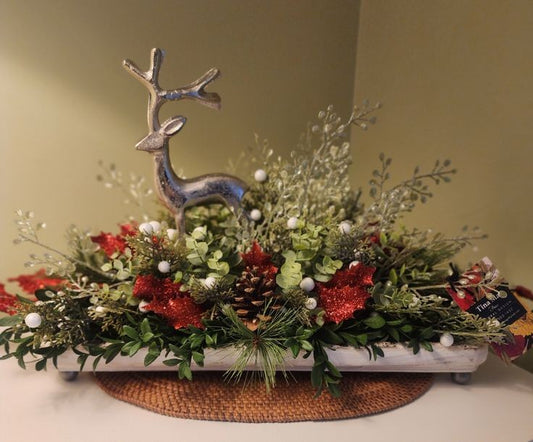 Holiday Deer Tray